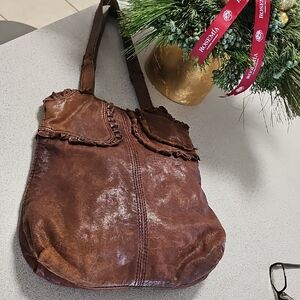 Lucky Brand Brown Buttery Leather Women's Bag. Y2K.